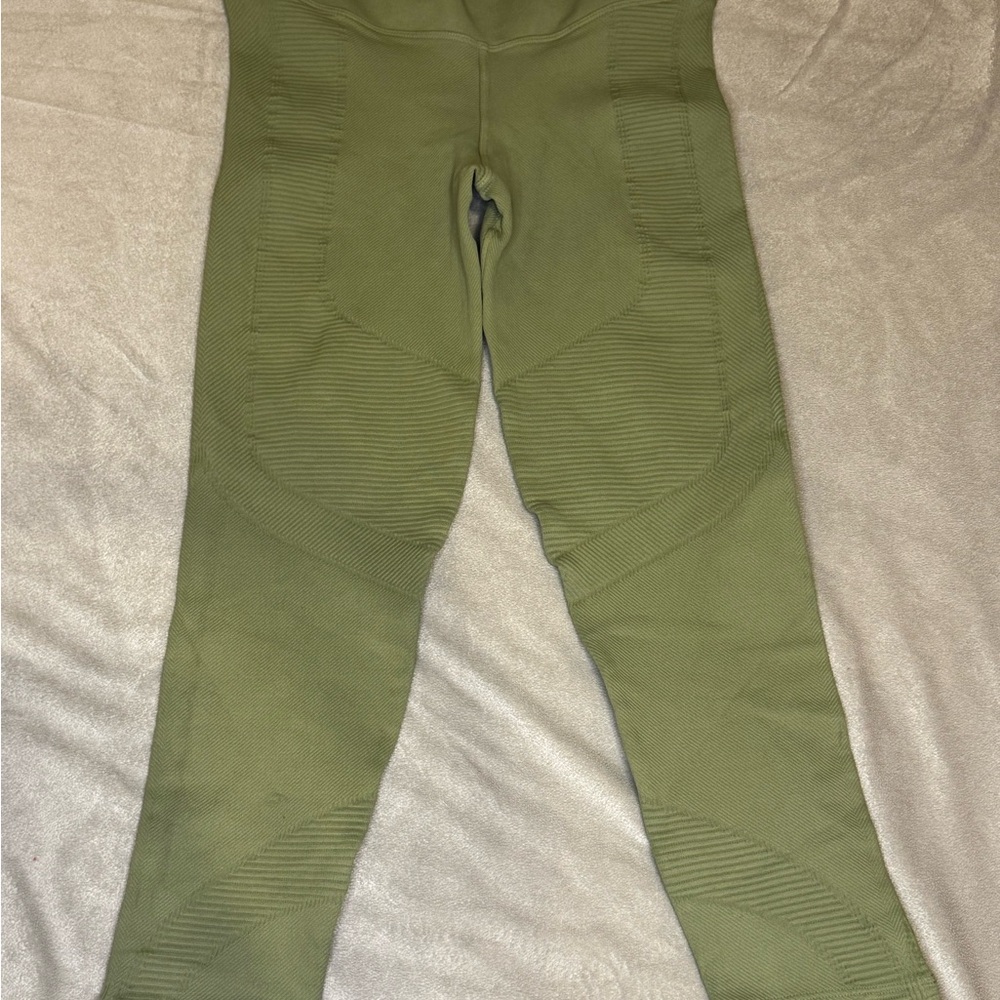 NUX Sage Green Women's Capri Leggings - Picture 3 of 6